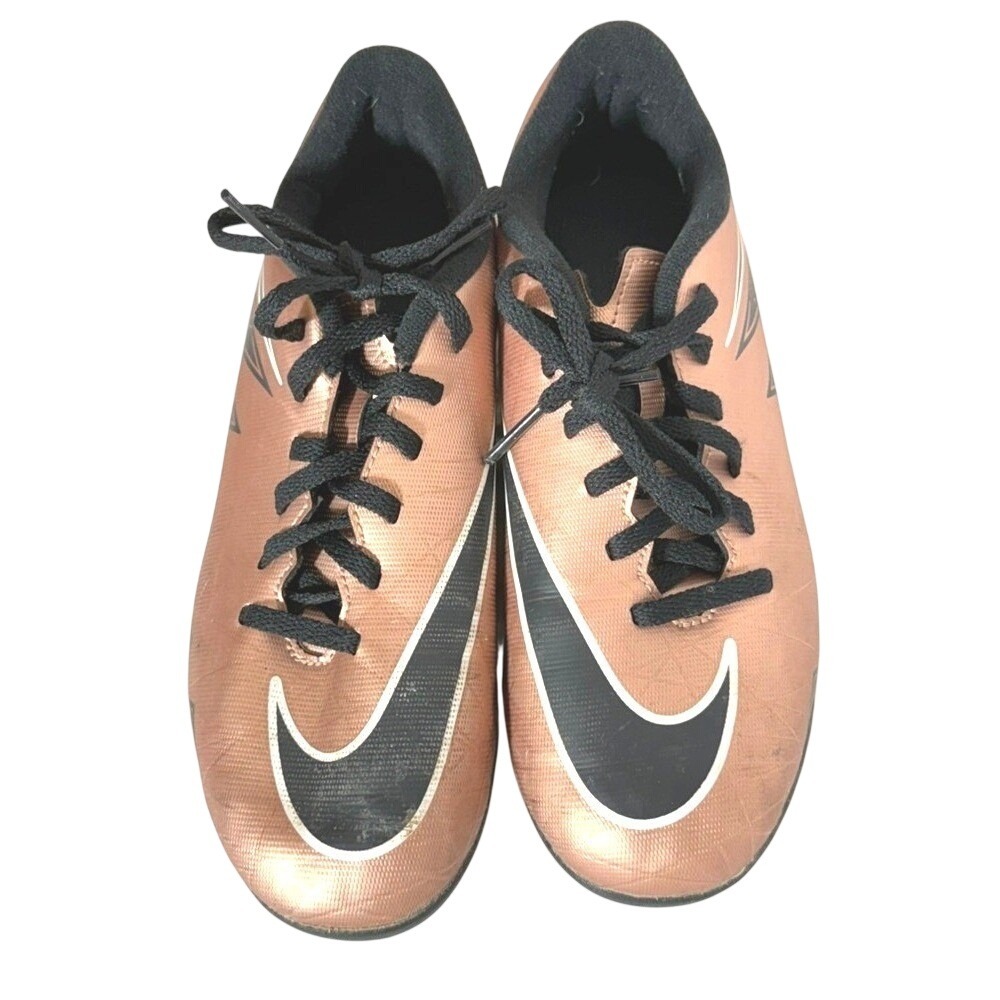 Nike Hypervenom Phade II FG Soccer Cleats Copper Bronze Black 744942-903 Kids 2Y